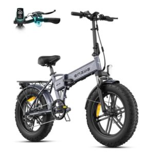 ENGWE EP-2 BOOST - 20" Hopfällbar Elcykel - 48V 13Ah Batteri - 100km Räckvidd - Med Framfjädring - Hybrid Fatbike