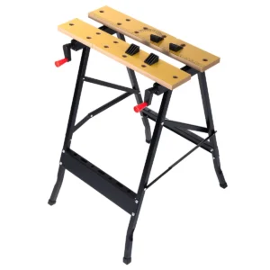Fällbar bärbar snickeribänk justerbart DIY-bord med inbyggd skala,kraftig design,halkfri bas,kompakt förvaring och multi