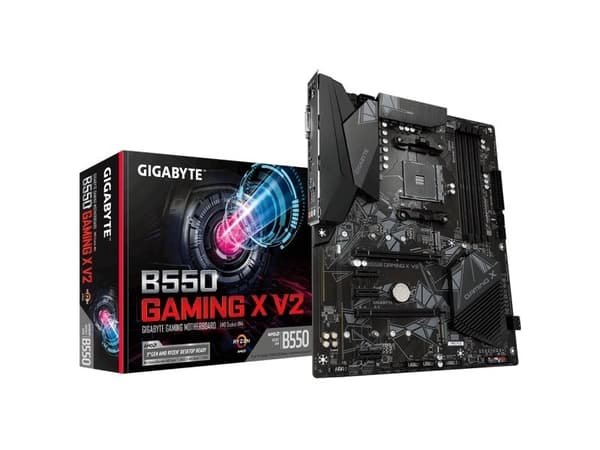 GIGABYTE B550 Gaming X V2, AMD, Uttag AM4, AMD Ryzen 3000 Series, AMD Ryzen 4000 Series, AMD Ryzen 5000 Series, Uttag AM4, DDR4-SDRAM, 128 GB GIGABYTE B550 Gaming X V2, AMD, Uttag AM4, AMD Ryzen 3000 Series, AMD Ryzen 4000 Series, AMD Ryzen 5000 Series, Uttag AM4, DDR4-SDRAM, 128 GB
