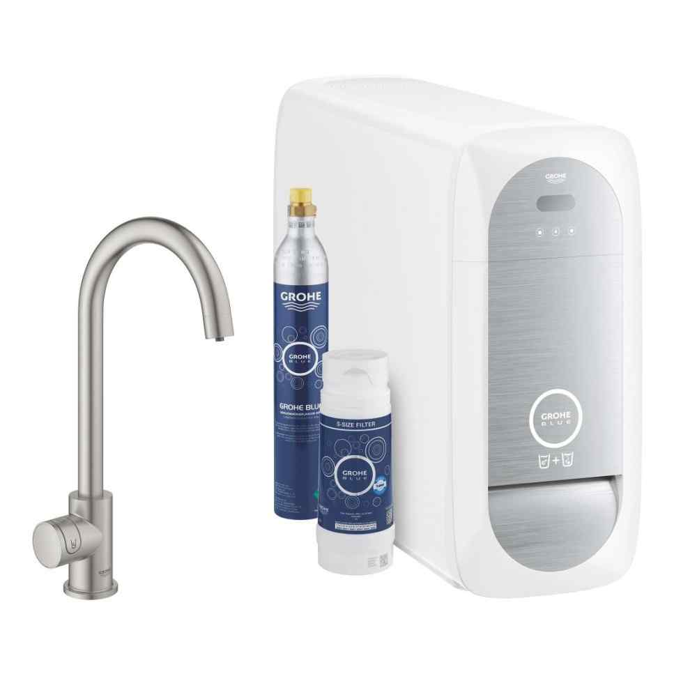 GROHE Blue Home Mono - C-pip - Supersteel GROHE Blue Home Mono - C-pip - Supersteel