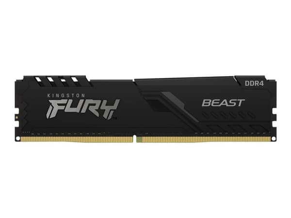 Kingston FURY Beast - DDR4 - modul - 8 GB - DIMM 288-pin - 3200 MHz / PC4-25600 - CL16 - 1.35 V - ej buffrad - icke ECC - svart Kingston FURY Beast - DDR4 - modul - 8 GB - DIMM 288-pin - 3200 MHz / PC4-25600 - CL16 - 1.35 V - ej buffrad - icke ECC - svart