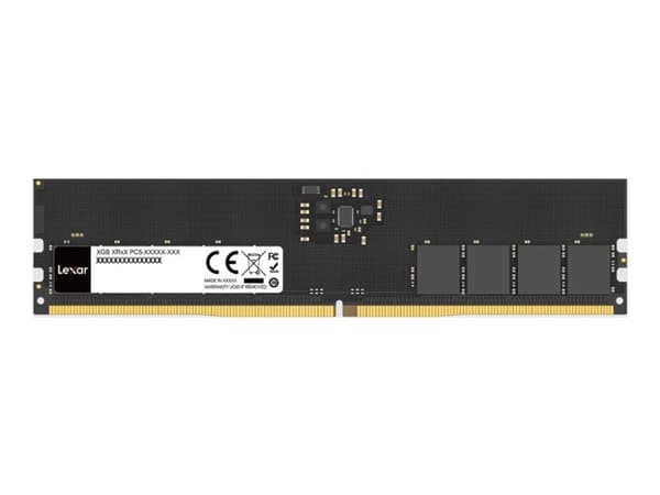 Lexar - DDR5 - modul - 16 GB - DIMM 288-pin - 2800 MHz / PC5-44800 - CL46 - 1.1 V - ej buffrad - on-die ECC Lexar - DDR5 - modul - 16 GB - DIMM 288-pin - 2800 MHz / PC5-44800 - CL46 - 1.1 V - ej buffrad - on-die ECC
