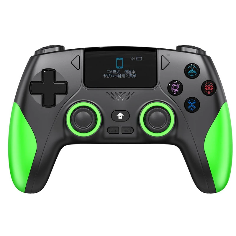 P4 trådlös spelkontroll med 1,47-tums OLED-skärm,bluetooth gamepad med Hall-effekt spakar och trigger-turbo-vibration fö P4 trådlös spelkontroll med 1,47-tums OLED-skärm,bluetooth gamepad med Hall-effekt spakar och trigger-turbo-vibration fö