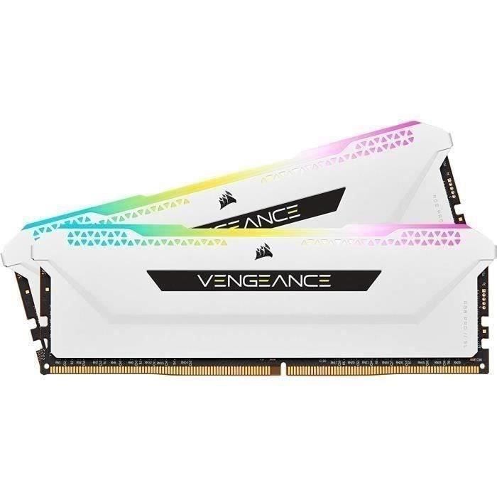 RAM-minne - CORSAIR - Vengeance RGB Pro SL DDR4 - 16GB 2x8GB DIMM - 3200 MHz - 1,35V - Vit (CMH16GX4M2E3200C) RAM-minne - CORSAIR - Vengeance RGB Pro SL DDR4 - 16GB 2x8GB DIMM - 3200 MHz - 1,35V - Vit (CMH16GX4M2E3200C)