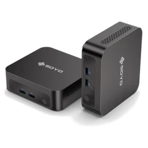 SOYO Y5 Mini PC Intel Kärna i3 4020Y 8GB RAM 128GB Lagring Windows 10 Pro WIFI5 Dubbel skärmutgång Mini gaming-dator