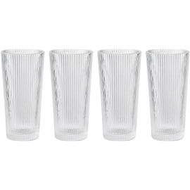 Stelton Pilastro Long drink glas 4-pack 1 set Klar Stelton Pilastro Long drink glas 4-pack 1 set Klar