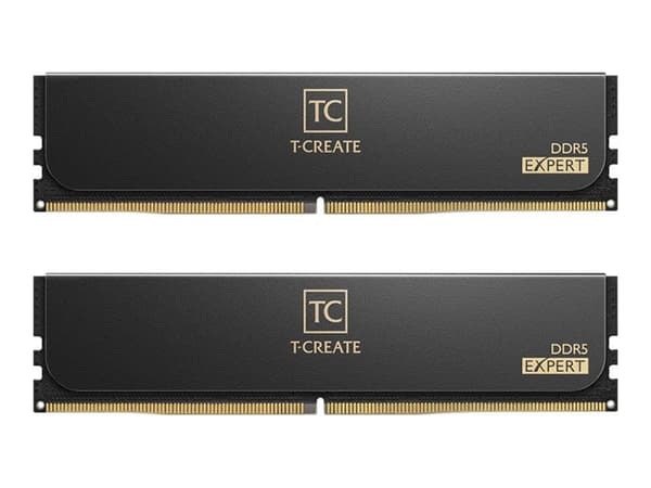 T-CREATE EXPERT - DDR5 - sats - 32 GB: 2 x 16 GB - DIMM 288-pin - 3000 MHz / PC5-48000 - CL30 - 1.35 V - ej buffrad - on-die ECC - svart T-CREATE EXPERT - DDR5 - sats - 32 GB: 2 x 16 GB - DIMM 288-pin - 3000 MHz / PC5-48000 - CL30 - 1.35 V - ej buffrad - on-die ECC - svart
