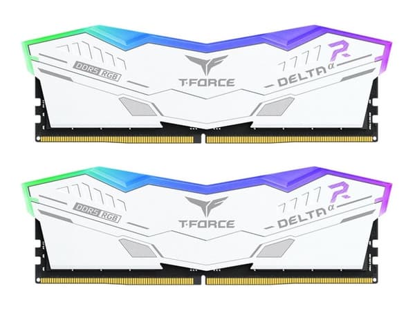 T-Force DELTAa RGB - DDR5 - sats - 32 GB: 2 x 16 GB - DIMM 288-pin - 3000 MHz / PC5-48000 - CL30 - 1.35 V - ej buffrad - on-die ECC - vit T-Force DELTAa RGB - DDR5 - sats - 32 GB: 2 x 16 GB - DIMM 288-pin - 3000 MHz / PC5-48000 - CL30 - 1.35 V - ej buffrad - on-die ECC - vit