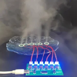 Ultraljuds Nebulisateller DIY-sats Sex-sprut Atomisering Modul Typ-C 108KHZ 5V Mist Maker Modul Atomizer Kretskellert Sa