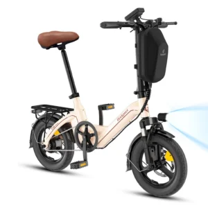 [EU DIREKTIV] Bodywel T16PRO elcykel med packrack 36V 9Ah 250W motor, topphastighet 25 KM/H, 14 tums däck, 55 KM räckvid
