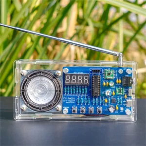 Elektronisk FM-radio DIY handlödd kit LED-digital display 87,5-108 MHz Typ-C ström STC8G1K08 + RDA5807M AXS2031 Mono 3-5