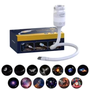 Elfeland Mini USB Galaxy Night Light Projector 360° Rotation 2 Lighting Modes Brightness Range Adjustable LED Night Ligh