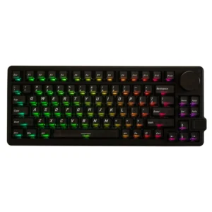 Gamakay NS75 Hall-Effekt Magnetisk Strömbrytare Mekaniskt Tangentbord med Rotator Vred Tri-läge 83-tanger 0,005 mm RT no