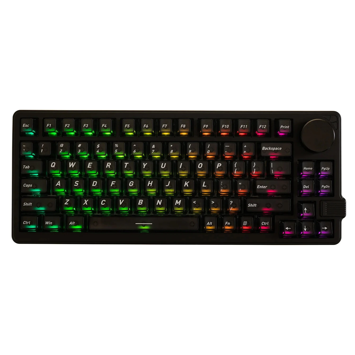 Gamakay NS75 Hall-Effekt Magnetisk Strömbrytare Mekaniskt Tangentbord med Rotator Vred Tri-läge 83-tanger 0,005 mm RT no Gamakay NS75 Hall-Effekt Magnetisk Strömbrytare Mekaniskt Tangentbord med Rotator Vred Tri-läge 83-tanger 0,005 mm RT no