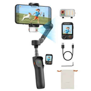 Hohem iSteady V3 Ultra Gimbal Stabilizer för iPhone med AI Auto Tracking Avtagbar Touchscreen Fjärrkontroll Telefon Gimb
