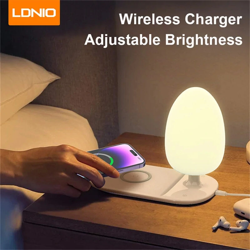 LDNIO Y3 15W 10W 7,5W 5W Trådlös laddare Snabb trådlös laddningsplatta med skrivbordslampa för Qi-aktiverade smartphones LDNIO Y3 15W 10W 7,5W 5W Trådlös laddare Snabb trådlös laddningsplatta med skrivbordslampa för Qi-aktiverade smartphones