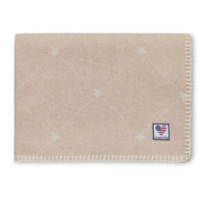 Lexington Baby Signature Star Recycled Wool Pläd 70x100 Beige / White