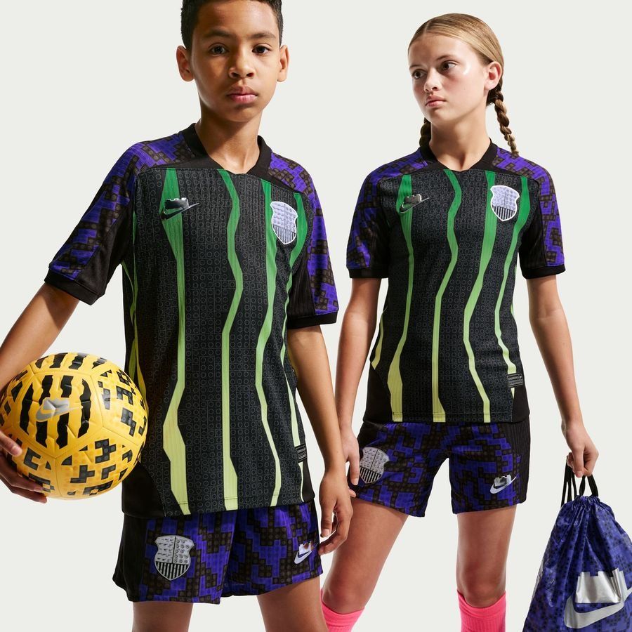 Nike Fotbollströja X LEGO® Aero-FIT - Svart/Lime Barn Nike Fotbollströja X LEGO® Aero-FIT - Svart/Lime Barn
