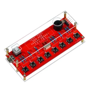 TJ-56-643 8-toners elektroniskt piano DIY-solderingskit DC 4,5-5V 8 tangenter 6 inbyggda låtar Ljusstyrningsläge Solderi