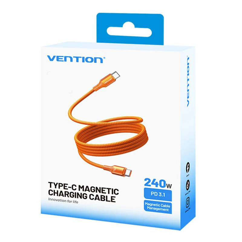 Vention TSA 5A 240W Typ-C till Typ-C-kabel PD3.1 PPS Snabbladdning Dataöverföring Tinnad koppar kärna Linje 1M/1,5M Lång Vention TSA 5A 240W Typ-C till Typ-C-kabel PD3.1 PPS Snabbladdning Dataöverföring Tinnad koppar kärna Linje 1M/1,5M Lång