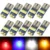10 st bil LED T10 4014 15SMD LED Läsning Licensplatta Bagageljus T10 Bil signal lampa 501 194 Lampor 4014SMD Rensningsla