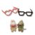 2-pack glasögontillbehör för Labubu