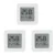 3 stycken Xiaomi Mijia Smart LCD-skärm Digital Termometer 2 bluetooth Temperatur Fuktighetssensor Fuktindikator Mijia-ap