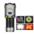 BIKIGHT Super Bright 8 LED Ficklampa USB Uppladdningsbar Lampa med Magnet,Gyroskop Rotationsdesign Ficklampa Utomhus Cam