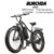 BURCHDA RX02 1000W 45KM/H 26-tums mountainbike elcykel 48V15AH litiumbatteri Fatbike elcykel för vuxna motorcyklar