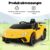 Barnelbil Lamborghini 12V barnbil el med fjärrkontroll gul
