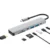 Basix 7-i-1 Typ-C Dockningsstation USB-C Hub Splitter Adaptr med USB3.0 * 2 USB-C Data PD87W USB-C 4K @ 30Hz HDMI SD / T