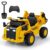 Caterpillar elbil för barn 12V dumper att sitta på med sandskyffel & tippsäng & megafon