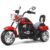 Chopper-stil motorcykel elmotorcykel barn motorcykel motorcykel 91 x 48 x 64 cm Röd + Svart