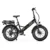 [EU DIRECT] OVIVO C1 MAX Elcykel 48V 10,4Ah+13Ah Dubbla Batterier 250W Motor Toppfart 25KM/H 20*4,0 tum däck 140KM Max K