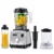 [EU Direct] BlitzHome® BH-228C Professionell 1600W Nätdiskbänkblender 6-bladigt blad 6 program Smoothie & isbrytande ble