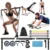 [EU Direct] Bominfit bärbar pilatesstav med motståndsband Hemgym muskeltoning stav fitness stretching sport kroppstränin