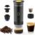 [EU Direct] NovuLife Elektrisk Bärbar Espresso Kaffemaskin 3-i-1 Kapsel Pulver Resebyrå Trådlös Kaffebryggare för Bil &