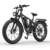 [EU Direkt] YVY C26 MAX Elcykel 48V 23Ah Batteri 1000W*2 Dubbelmotorer Rekommenderad Toppfart 25KM/H 26*4.0tums Däck 50-