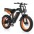 Elcykel VIPCOO VM6, 48V 18.2Ah batteri, 20″ fatbike, svart orange