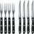 Gense Old Farmer Black grillbestick 4+4 delar 1 set