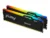 Kingston FURY Beast RGB – DDR5 – sats – 32 GB: 2 x 16 GB – DIMM 288-pin – 6000 MHz / PC5-48000 – CL30 – 1.4 V – ej buffrad – on-die ECC – svart