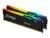 Kingston FURY Beast RGB – DDR5 – sats – 32 GB: 2 x 16 GB – DIMM 288-pin – 6000 MT/s / PC5-48000 – CL36 – 1.35 V – ej buffrad – on-die ECC – svart