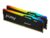 Kingston FURY Beast RGB – DDR5 – sats – 32 GB: 2 x 16 GB – DIMM 288-pin – 6400 MHz / PC5-51200 – CL32 – 1.4 V – ej buffrad – on-die ECC – svart