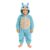 Lulu Monster Blå Onesie Barn Maskeraddräkt – Small