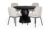 MANNE/MELISSA Matgrupp 4 Stolar Beige