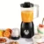 NovuLife Multifunktionell Juicepress Blender Matberedare 1,5L Stor Kapacitet Med Kvarn Kopp Barnmat Smoothie Maker En-To