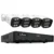 SriHome NV5008-AHD005 4CH koaxial övervaknings XVR-kit utomhus 5MP IR mörkerseende rörelse APP fjärrövervakning IP66 vat