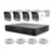 SriHome NVS005 4CH PoE-säkerhetskamerasystem 3MP HD Utomhus IP66 Väderbeständig Tvåvägsljud Spotlight Fullfärg Nattseend