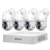 Srihome NVS011-IPC059 8CH trådlös säkerhetskamerasystem 2MP PTZ WiFi NVR IP66 Tvåvägsljud Humanoidt rörelse 3 nattsynsmo