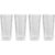 Stelton Pilastro Long drink glas 4-pack 1 set Klar